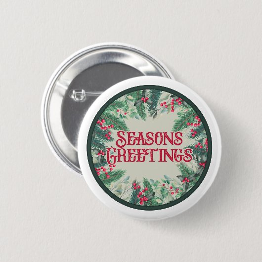 Seasons Greetings 缶バッジ (正面&裏面)