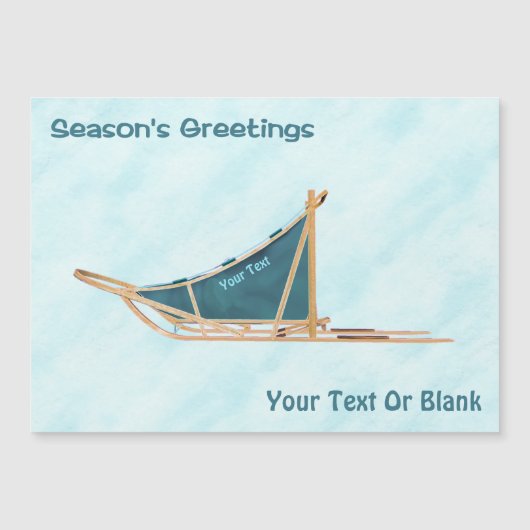 Season's Greetings – 雪の上に犬が群がる (正面)