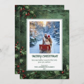 Season's Greetings: A Holly すてき Christmas シーズンカード (正面/裏面)