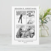 Season's Greetings Black and White Photo シーズンカード (スタンド正面)