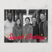SEASONS GREETINGS Business CUSTOM PHOTO シーズンポストカード (正面)