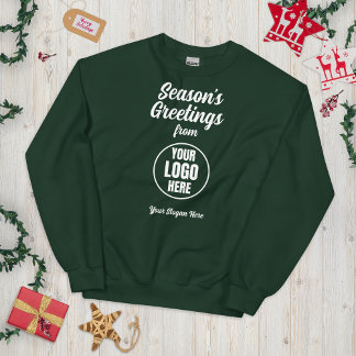 Season's Greetings Business Logo Chrosmas スウェットシャツ