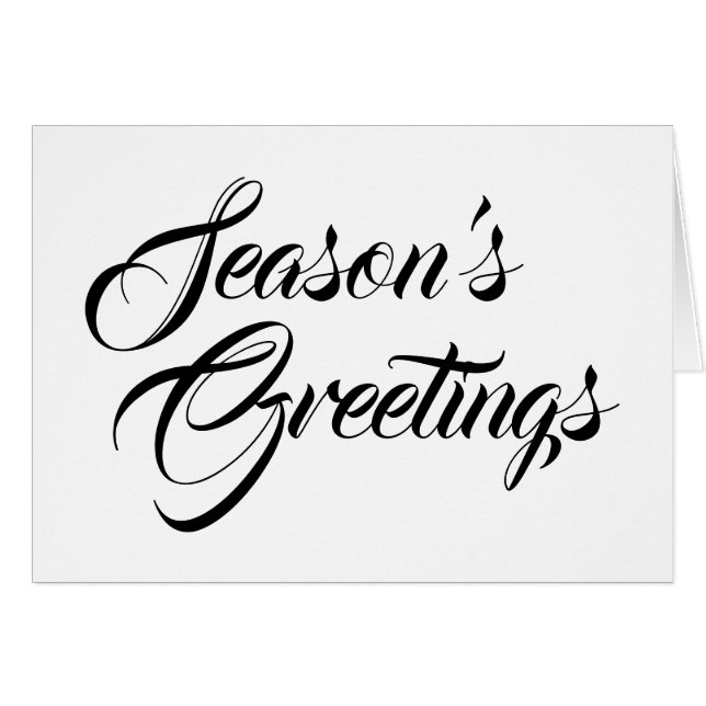 Season's Greetings, card (正面横)