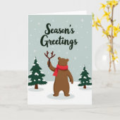Seasons Greetings Card カード (黄色い花)
