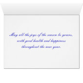 Seasons Greetings Card (lake & woods photo scene) (内部横(下))