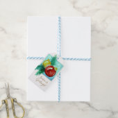 Season's Greetings Card With Baubles ギフトタグ (より糸付き)