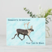 Season's Greetings - Caribou (トナカイ) On Snow (スタンド正面)