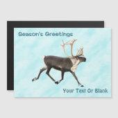 Season's Greetings - Caribou （トナカイ） On Snow (正面/裏面)