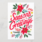 SEASONS GREETINGS Christmas CUSTOM Holiday メニュー (裏面)