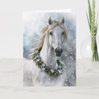 Seasons Greetings Christmas Holiday Horse シーズンカード