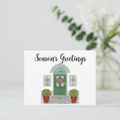 Season's Greetings Christmas homeはがき ポストカード (スタンド正面)