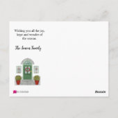 Season's Greetings Christmas homeはがき ポストカード (裏面)