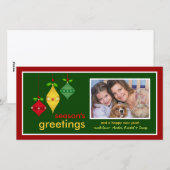 Season's Greetings Christmas Photo Cards シーズンカード (正面/裏面)