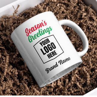 Season's Greetings Client Thank You Christmas Gift コーヒーマグカップ