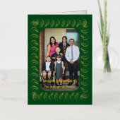 Season's Greetings Curlicueの写真 箔シーズンカード (正面)