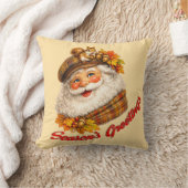 Season's Greetings - Fall Santa クッション (ブランケット)