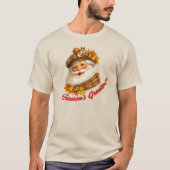 Season's Greetings - Fall Santa Tシャツ (正面)