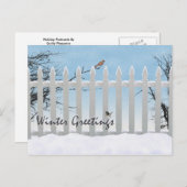 Season's greetings for winter シーズンポストカード (正面/裏面)