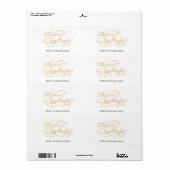 Seasons Greetings (GOLD) ラベル (フルシート)