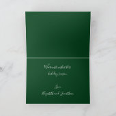 Season's Greetings Hollyカップル婚約したの写真 シーズンカード (内部)