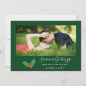 Season's Greetings Hollyカップル婚約したの写真 シーズンカード (正面)