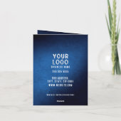 Season's Greetings Logo Custom Photo Business シーズンカード (裏面)