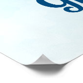 Seasons Greetings Pink Flamingo in Santa Hat ポスター (角)