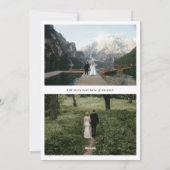 Seasons Greetings Poinsettia Photo シーズンカード (裏面)