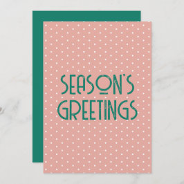 Season's Greetings Polka Dot シーズンカード