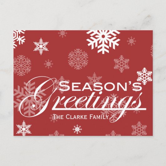 Season's Greetings Post Card シーズンポストカード (正面)