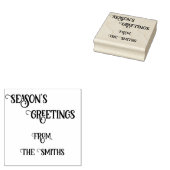 Season's Greetings Rubber Stamp ラバースタンプ (押印)