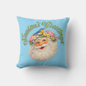 Season's Greetings - Spring Santa クッション (正面)