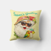 Season's Greetings - Summer Santa クッション (裏面)