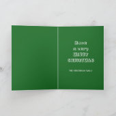 Season's Greetings with Treeカスタム シーズンカード (内部)