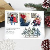 Season's Greetings Woodland Photo Collage シーズンカード