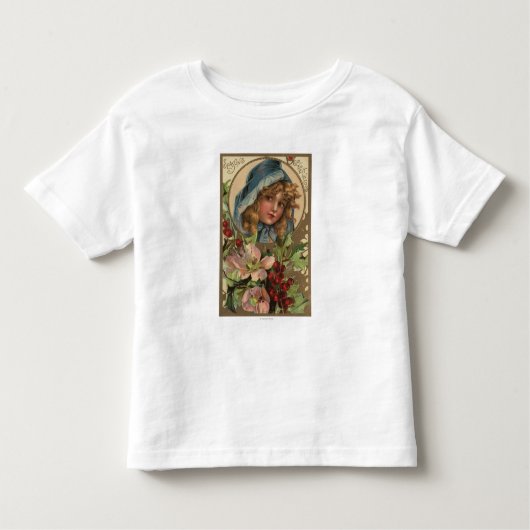 Seasons GreetingsGirl in a Hood トドラーTシャツ (正面)