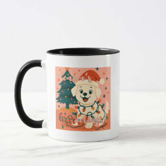 Season's Grrreetings! Cute & Funny Dog マグカップ