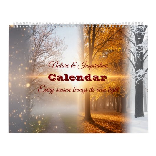 Seasons of Light – Nature & Inspiration 2025 Wall  カレンダー (カバー)