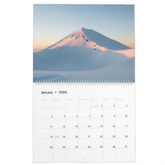 Seasons of Light – Nature & Inspiration Calendar カレンダー (1月 2026)