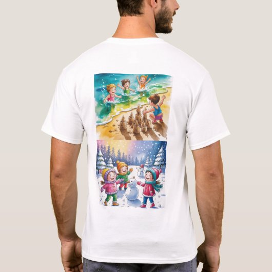 Seasons of Play – Summer & Winter Joy Tシャツ (裏面)