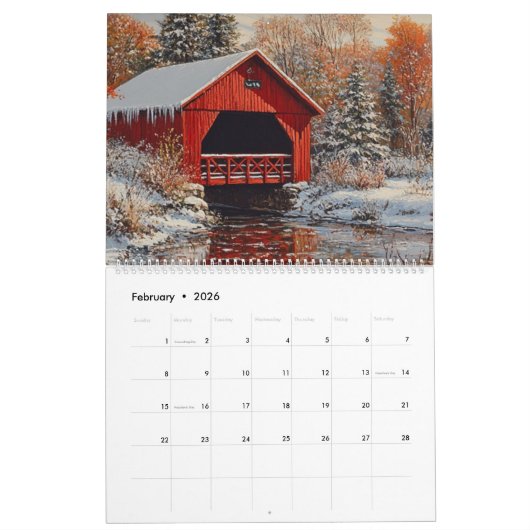 Seasons Of Wonder 2026 カレンダー (2月 2026)