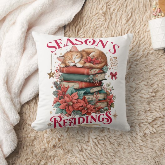 Season's Readings Cozy Kitten クッション (ブランケット)