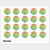 Seasons Save the Date Sticker ラウンドシール (シート)