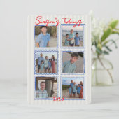 Season's Tidings Coastal Christmas Photo Card 招待状 (スタンド正面)