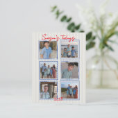 Season's Tidings Coastal Christmas Photo Postcard ポストカード (スタンド正面)