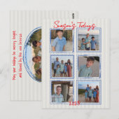 Season's Tidings Coastal Christmas Photo Postcard ポストカード (正面/裏面)