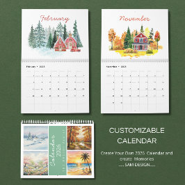 Seasons Watercolor 2026 Calendar | Artistic Nature カレンダー