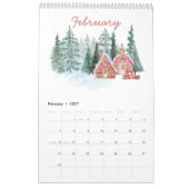 Seasons Watercolor 2026 Calendar | Artistic Nature カレンダー (2月 2027)