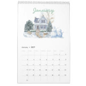 Seasons Watercolor 2026 Calendar | Artistic Nature カレンダー (1月 2027)