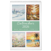 Seasons Watercolor 2026 Calendar | Artistic Nature カレンダー (カバー)